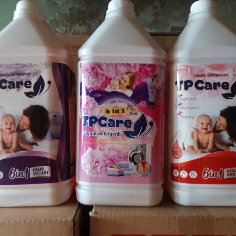 Nước Giặt TPCare Đậm Đặc Thơm Lâu Diệt Khuẩn 6in1 Can 3,5l