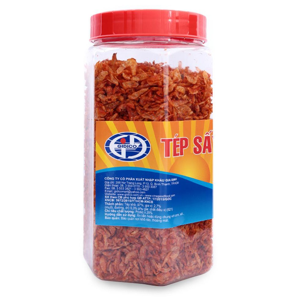 Tép Sấy Ăn Liền Gidico Hủ 200G