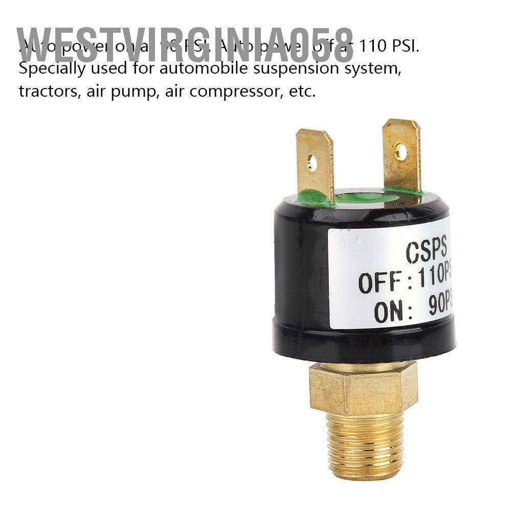 Có thể bán buôn 90-110 PSI Công tắc điều khiển áp suất máy nén khí nặng Westvirginia058 Hàng giao ngay