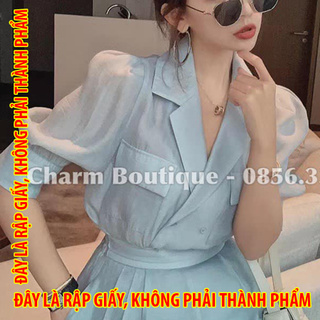 Rập giấy 99001 - Set Blazer dạo phố Charm