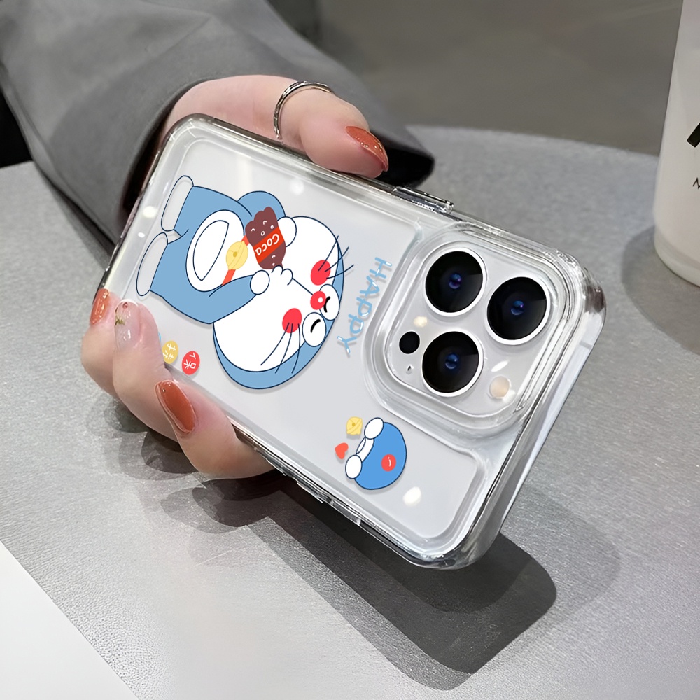Ốp Điện Thoại Trong Suốt Hình Doraemon Cho iphone 14 Plus 11 13promax 12 7Plus X XS Max 7 8 SE 2020