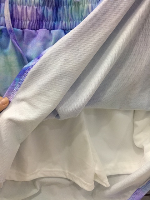 Set Loang Màu Chân Váy Và CropTop Rút Ngực Ảnh Thật