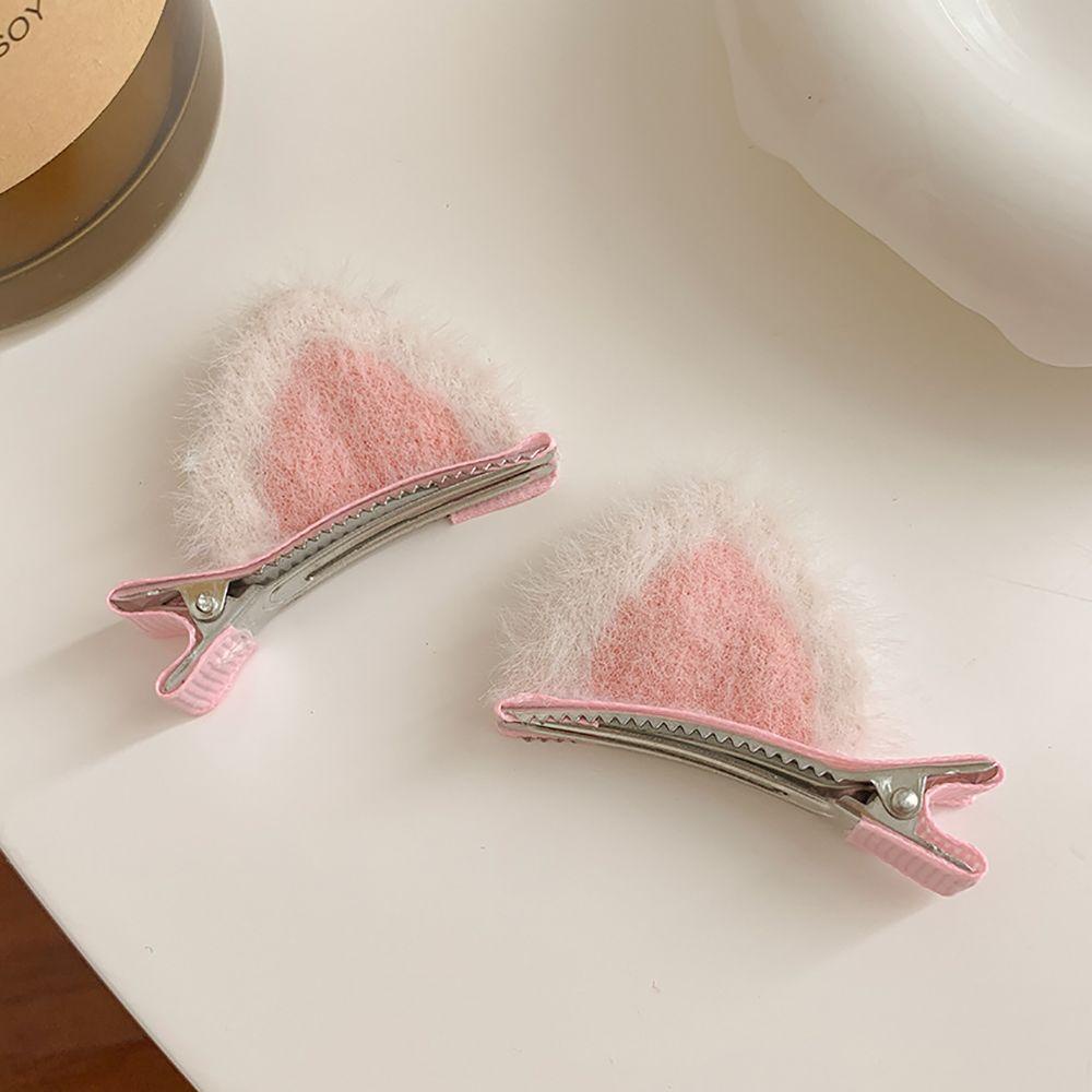 Kẹp Tóc Tai Mèo Bằng Vải 15H Dễ Thương Dành Cho Nữ