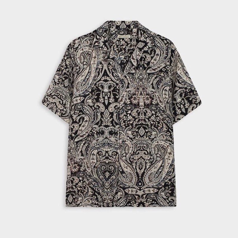 Sơ mi nam cộc tay hoạ tiết (FreeShip XTRA) chất lụa mềm mịn,sang trọng ,lịch lãm | BigBuy360 - bigbuy360.vn