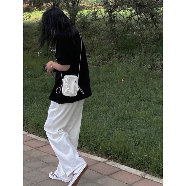 Set Đồ Áo Thun Hình Gnla quần Kaki trắng 🌸 Bộ Đồ phông form rộng tay lỡ quần culottes ống rộng Ulzzang🌸