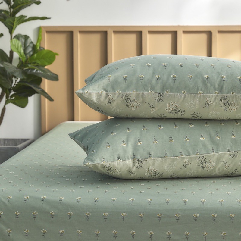 Set ga gối cotton hoa nhí vitage