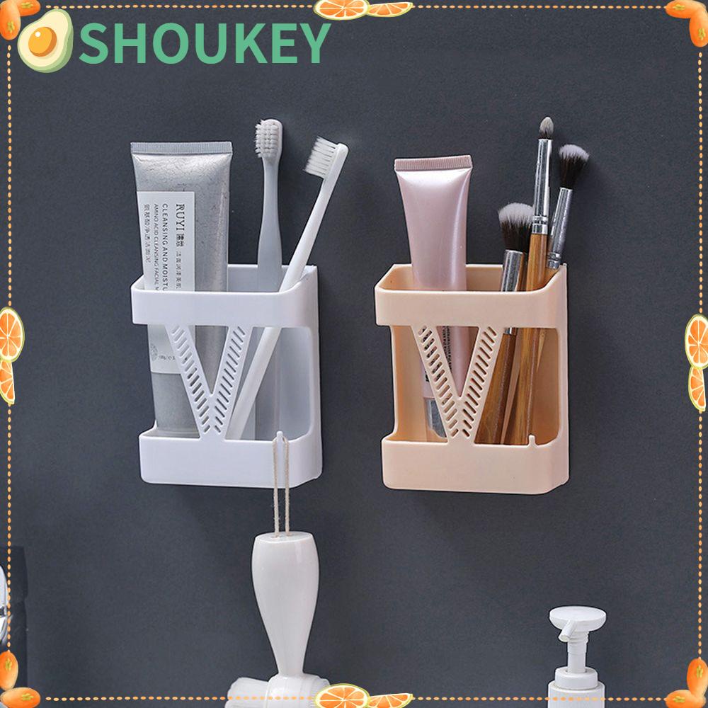 SHOUHOU Wall Mounted Organizer Box Remote Control Air Conditioner Colorful Storage Case Mobile Phone Plug Holder