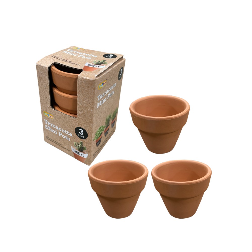 Chậu gốm mini 3 cái/bộ Uncle Bills QB0285