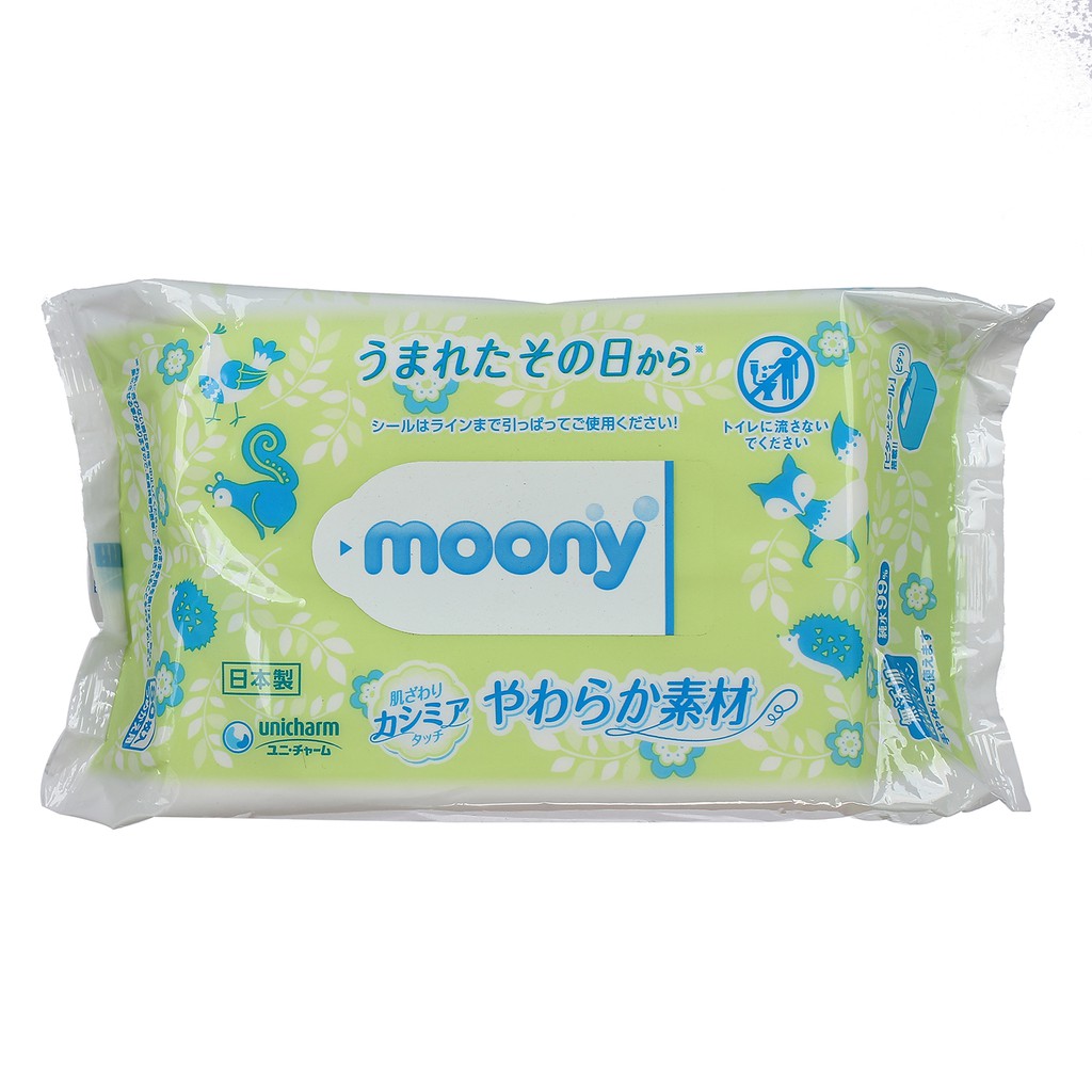 KHĂN GIẤY ƯỚT MOONY - 80 tờ/ bịch