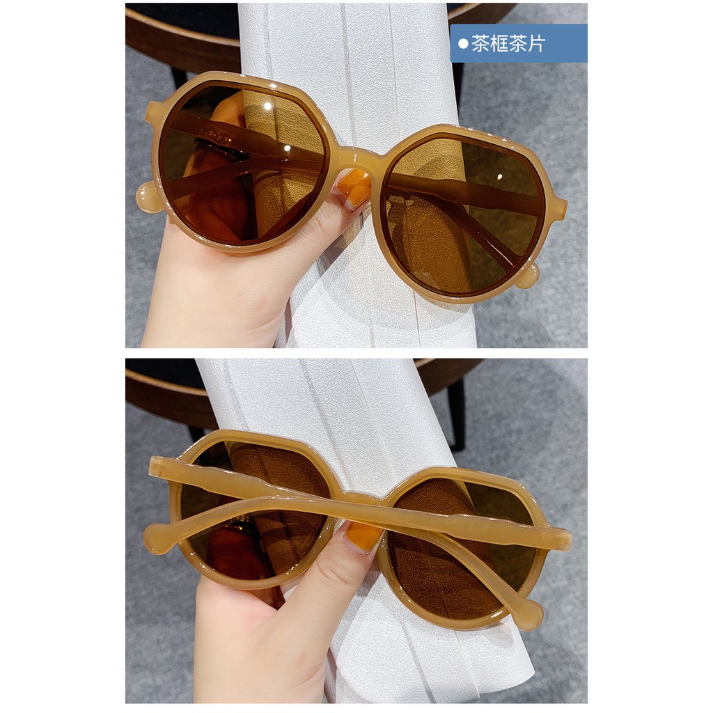 Kính râm nữ gọng tròn chống tia UV phiên bản mới - SBKM23