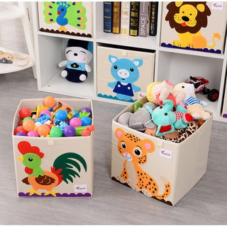 Hộp lưu trữ đồ chơi cho bé hoạ tiết hoạt hình ngộ nghĩnh, chống nước Home & Garden (bộ 4 cái)... Hàng mới !!!
