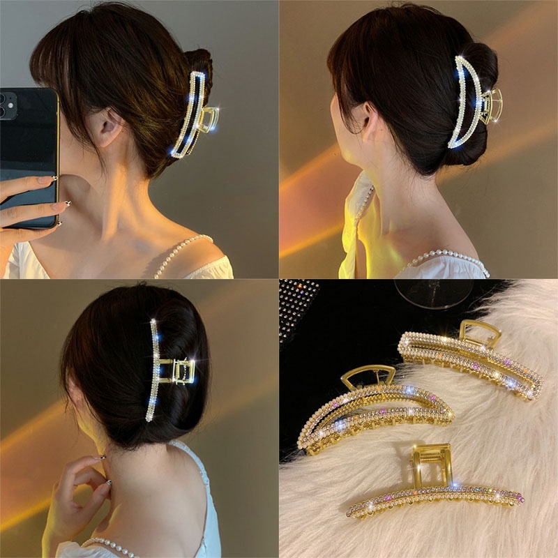 [Hàng Mới Về] Bộ 32 Kẹp Tóc Đính Đá Và Ngọc Trai Nhân Tạo Thời Trang