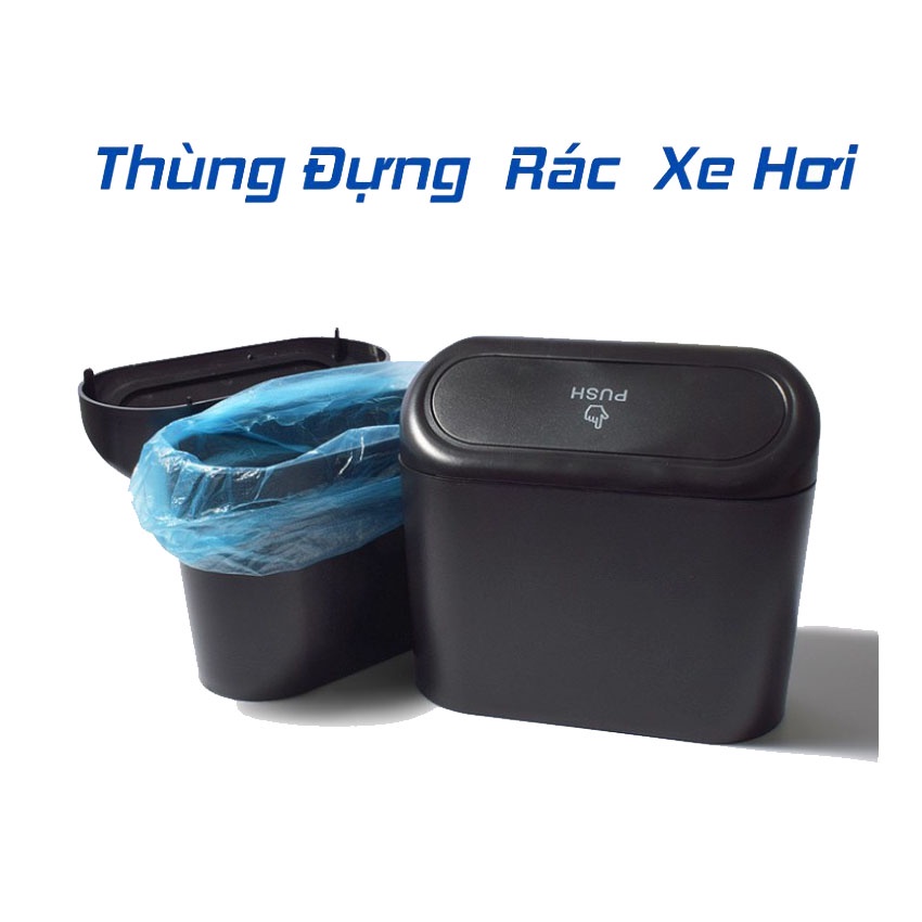 Thùng rác , Thùng rác mini ô tô , thùng đựng rác ô tô xe hơi nhỏ gọn đa năng gắn cửa xe sau ghế tiện dụng