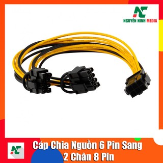 Cáp Chuyển Nguồn Từ 6 Pin Sang 2 chân 8 Pin Cho Card VGA