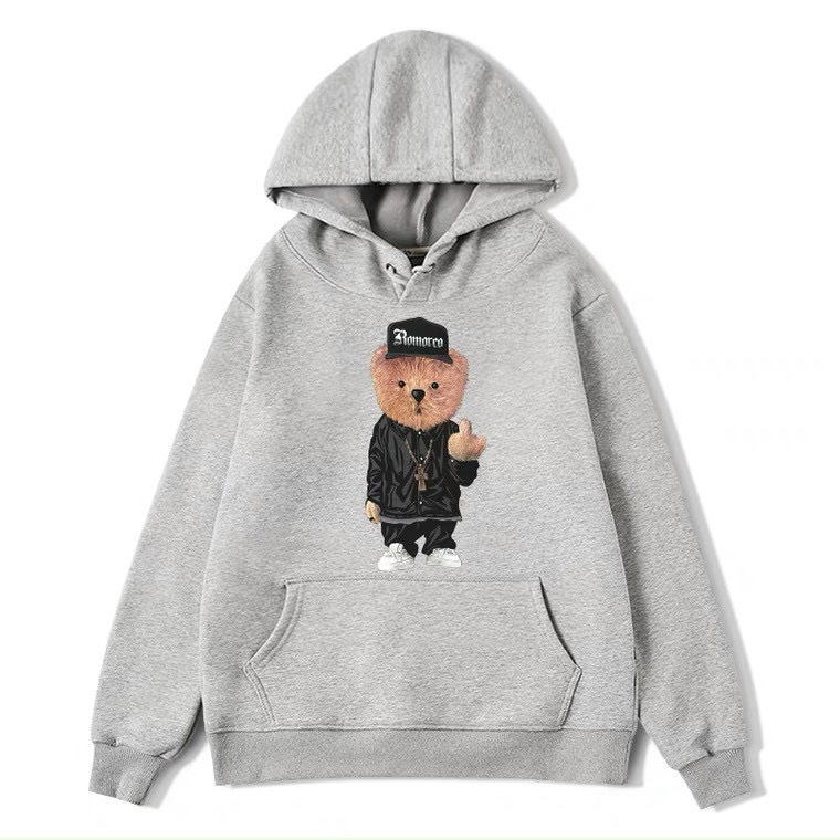 [ HÓT_GẤU ] ÁO HOODIE PHOM NAM NỮ IN PÉT HÌNH GẤU ĐỘI NÓN CỰC ĐẸP