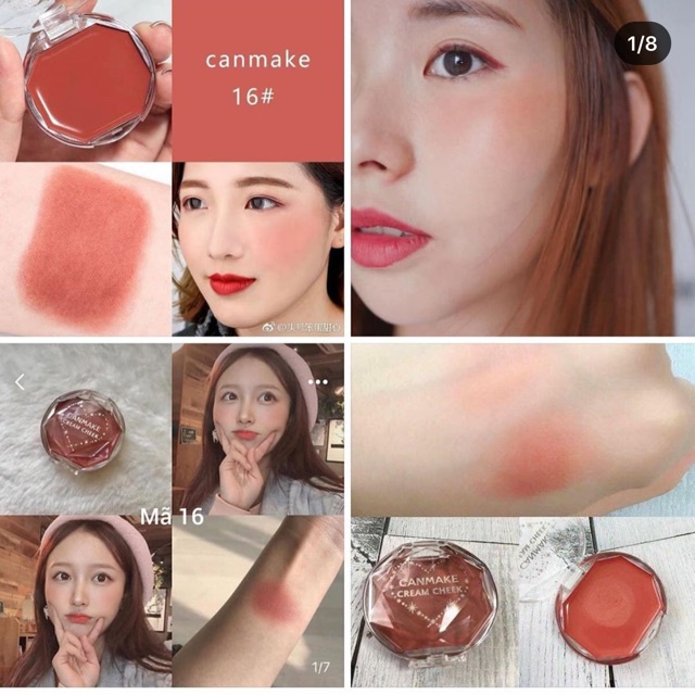 Kem má hồng Canmake Cream Cheek Nhật Bản - Kem phấn má Canmake Nhật Bản