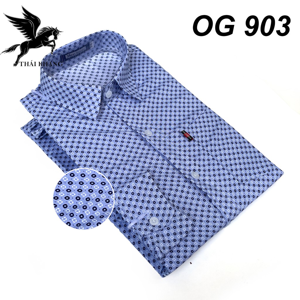 áo sơ mi dài tay nam họa tiết trung niên vải nhiều cotton loại áo sơ mi nam form rộng thoải mái ASKD01 | BigBuy360 - bigbuy360.vn