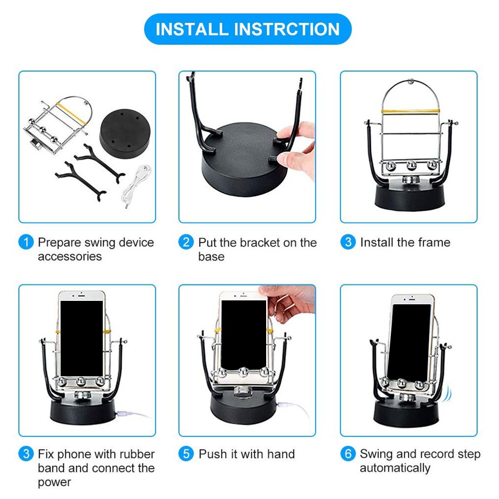Dụng cụ lắc tạo bước chân tự động thông minh