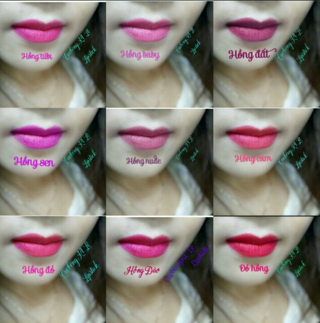 Son nhũ kim tuyến Handmade lipstick CucbongKt Lê