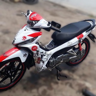 Tem Trùm Wave RSX Samurai Đỏ Trắng