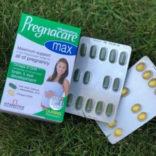 (Sỉ_ lẻ) VITAMIN TỔNG HỢP CHO BÀ BẦU PREGNACARE MAX UK DATE 2021