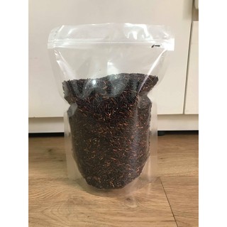 1kg Trà gạo lức tím than (Rửa sạch, rang chín) (túi zíp)