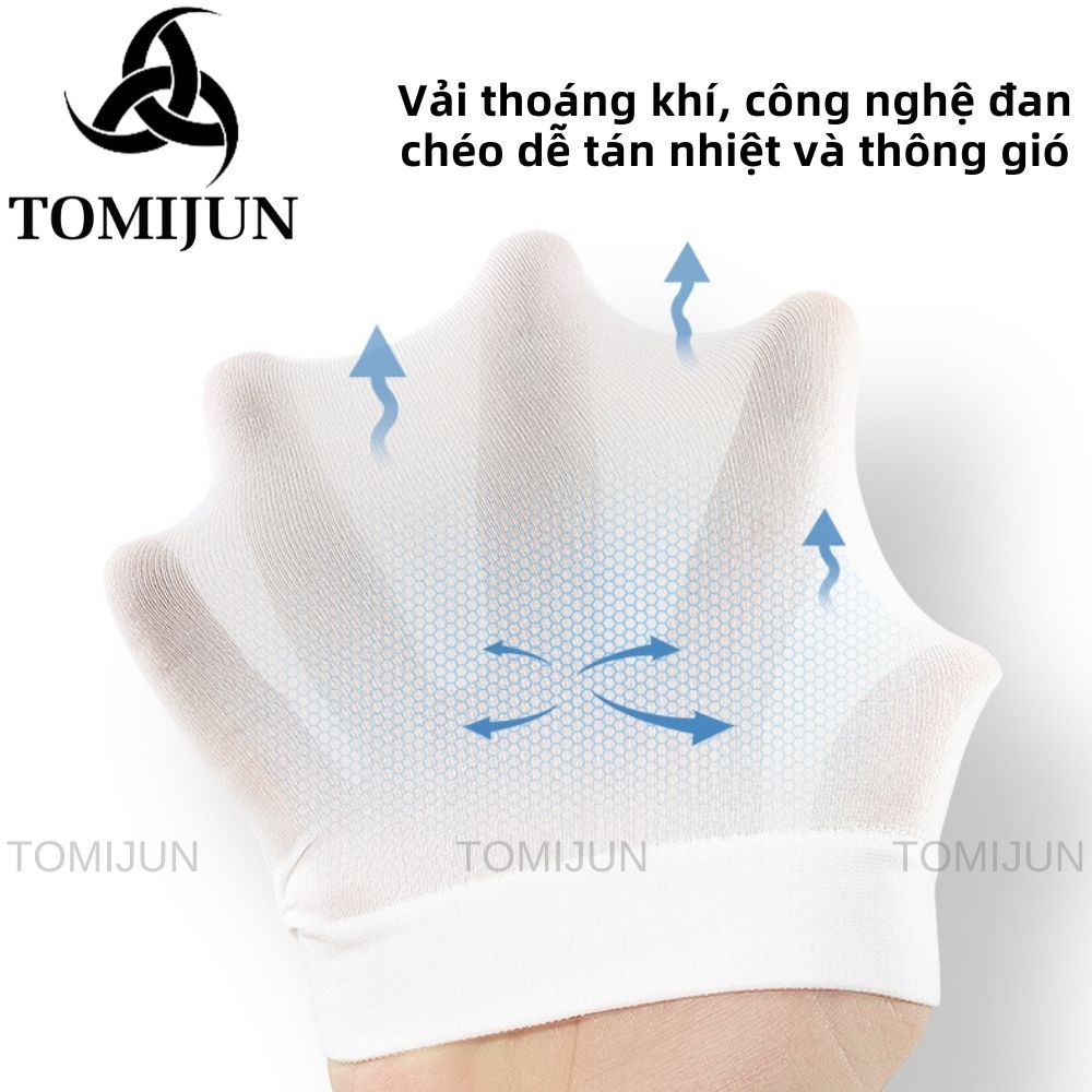 Găng tay chống nắng xỏ ngón, bao tay chơi thể thao ngoài trời, đi xe máy, chống tia UV, co giãn, dành cho nam nữ