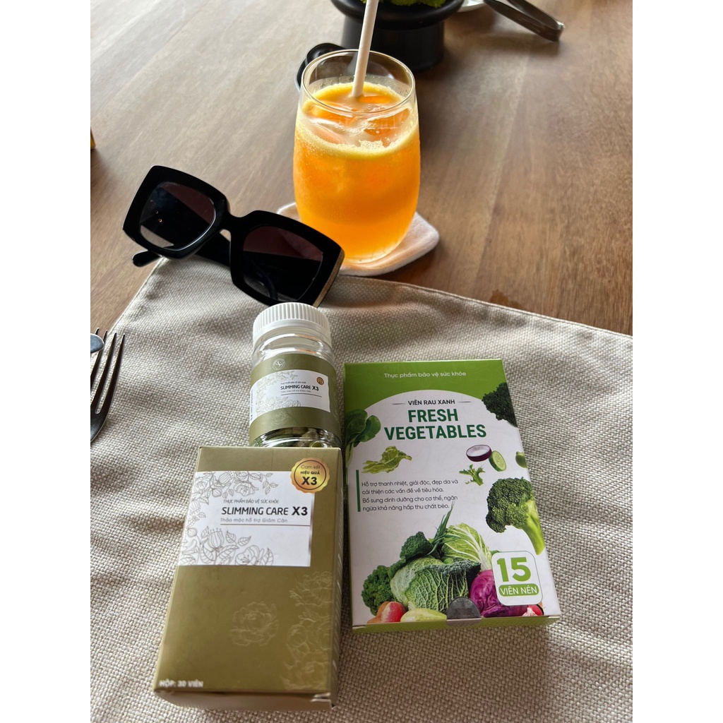 Viên Uống Thảo Mộc Giảm Cân Slimming Care X3, Hỗ Trợ Giảm Cân, Mát Gan, Thanh Nhiệt, Làm Đẹp Da Từ Bên Trong