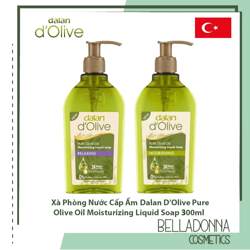 [CHÍNH HÃNG] Xà Phòng Nước Cấp Ẩm Dalan D’Olive Pure Olive Oil Moisturizing Liquid Soap 300ml