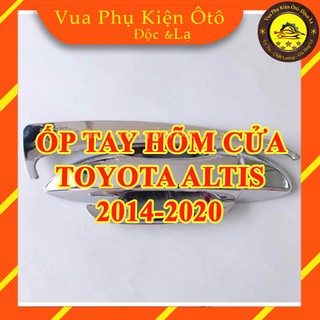 Ốp tay - hõm cửa toyota altis 2014 - 2020, mạ crom sang trọng