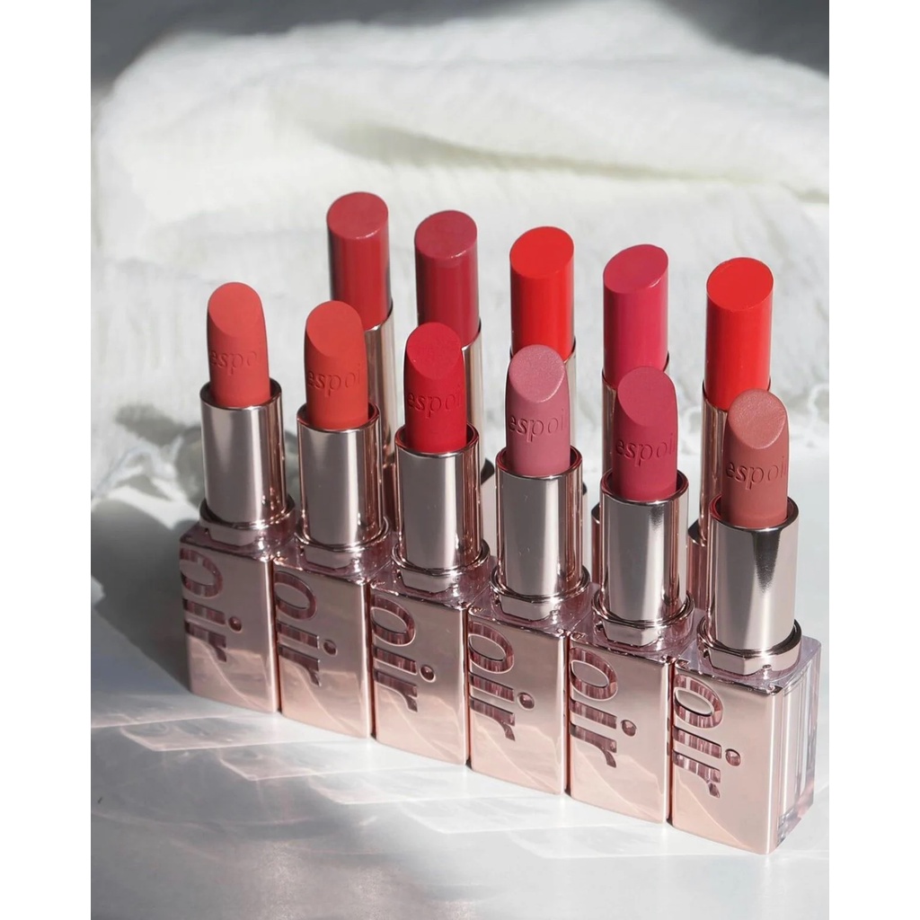 Son Thỏi Lì Hàn Quốc - Mịn Mượt Nhẹ Môi Espoir Lipstick Nowear Velvet - PK10 Chai Pink