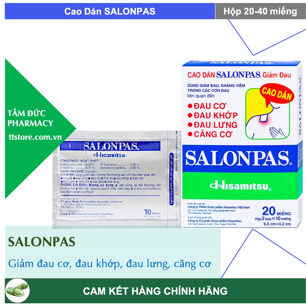 - Đau cơ, đau khớp, đau lưng, căng cơ