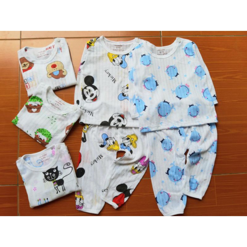 Bộ cotton giấy thông hơi dài tay size đại 14-24kg