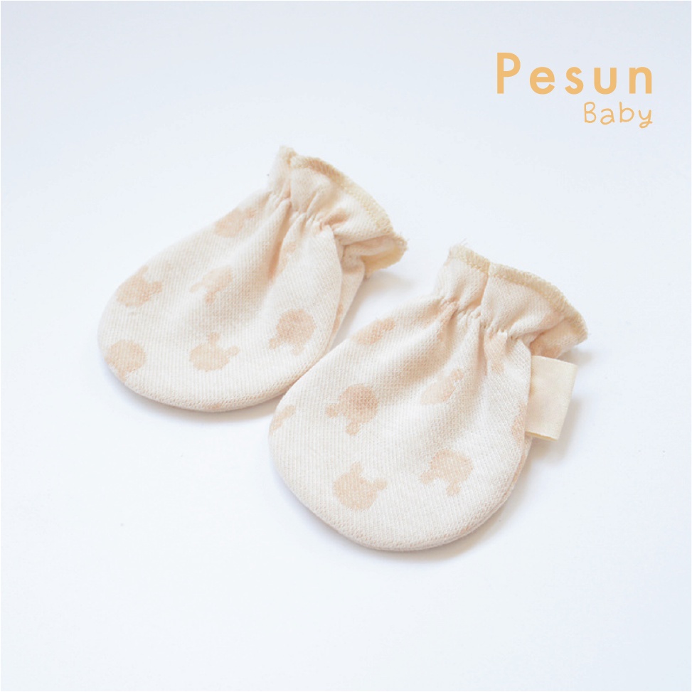 Bao Tay Nhún Bèo Cho Bé 100% cotton Hữu Cơ Tự Nhiên