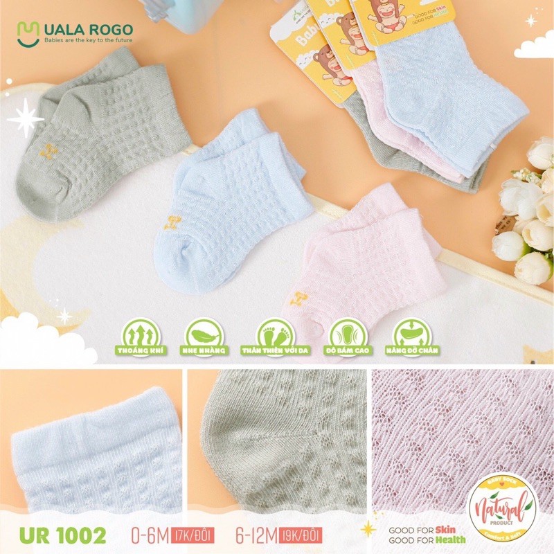 Tất cotton cho bé 0m đến 4y