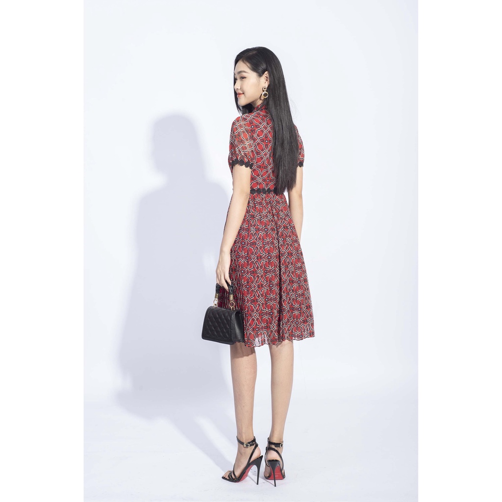 Đầm xòe,dập ly MMOutfit M-DA020121109