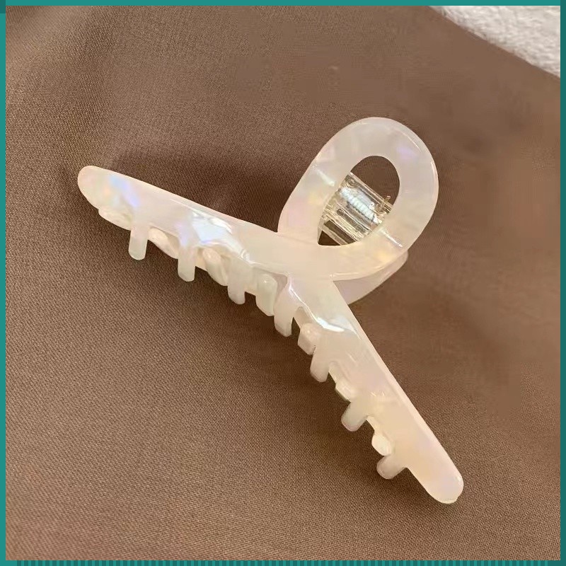 Kẹp Tóc Họa Tiết Da Báo / Cá Mập Phong Cách Retro Nhật Hàn Đơn Giản Cho Nữ