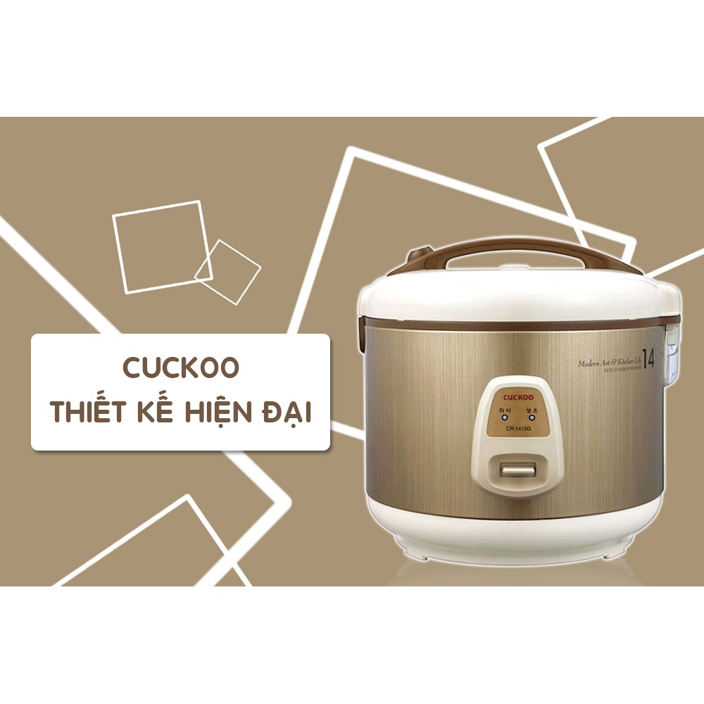 Nồi Cơm Điện Nắp Gài Cuckoo CR-1413 - 2.5L - Hàng Chính Hãng