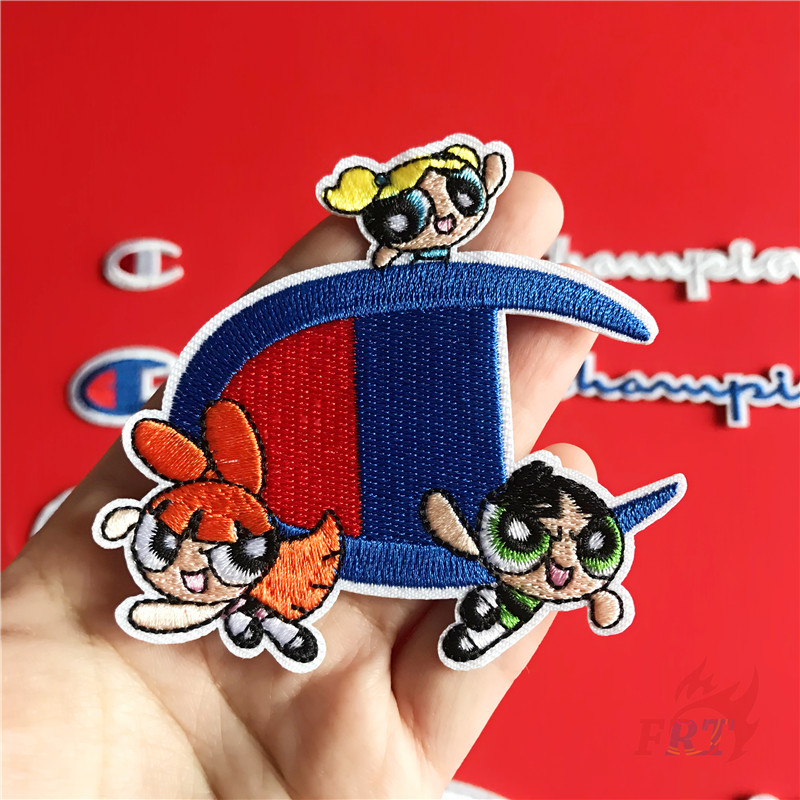 ☸ Champion Series 01 - Fashion Brand Iron-On Patch ☸ 1Pc Mickey / The Powerpuff Girls / Peppa Pig DIY Sew on Iron on Badges Patches