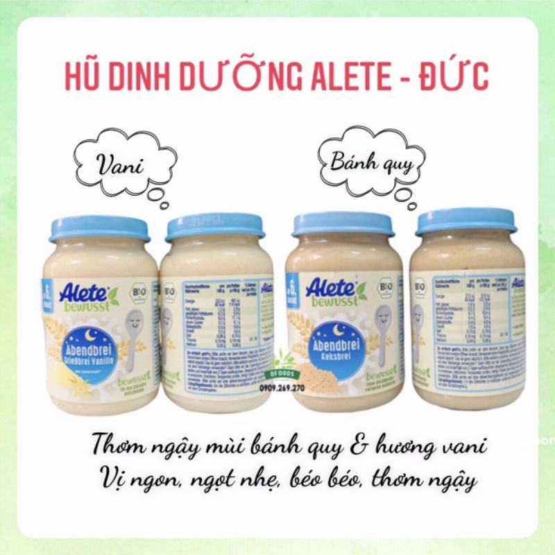 Hũ ăn dặm dinh dưỡng Alete date 2023