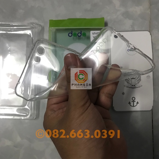 Ốp lưng silicon dẻo trong suốt dành cho Vivo V7 / V7+ ( plus )