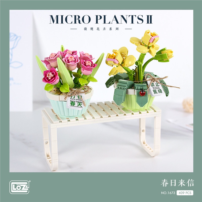 Loz Bộ Đồ Chơi Lắp Ráp Mô Hình mini 1673 1674