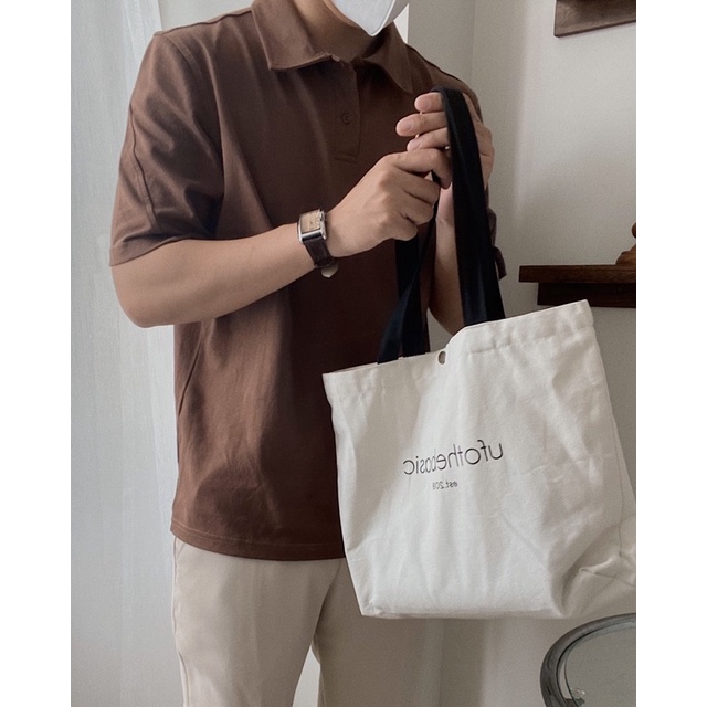Áo cotton polo trơn nam BY SANTÉ - chất liệu cotton thoáng mát, thấm hút mồ hôi