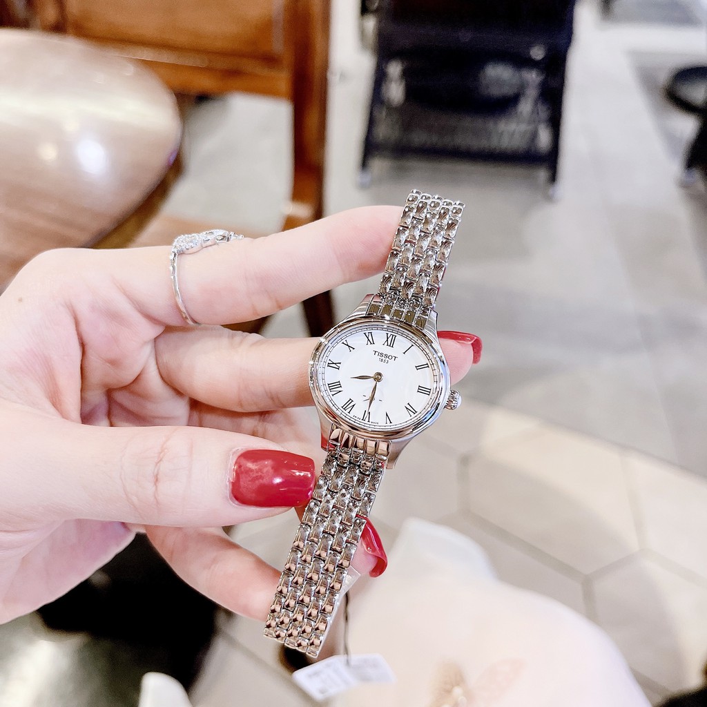 Đồng hồ nữ chính hãng Tissot T1031101103300 Bella Ora Piccola về thêm bản silver - máy pin Thụy Sĩ - Kính sapphire