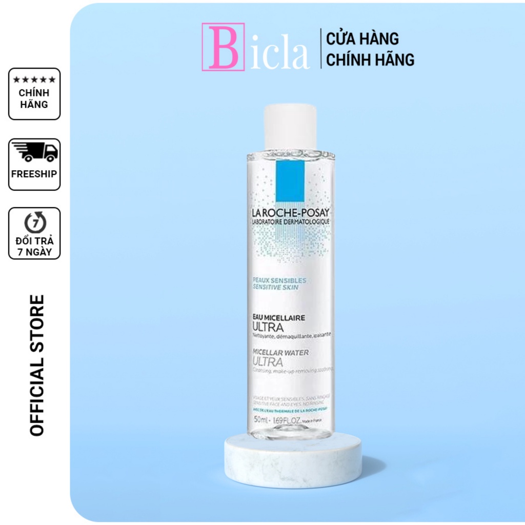 Nước tẩy trang cho da nhạy cảm La Roche-Posay Micellar Water Oily Skin 50ml