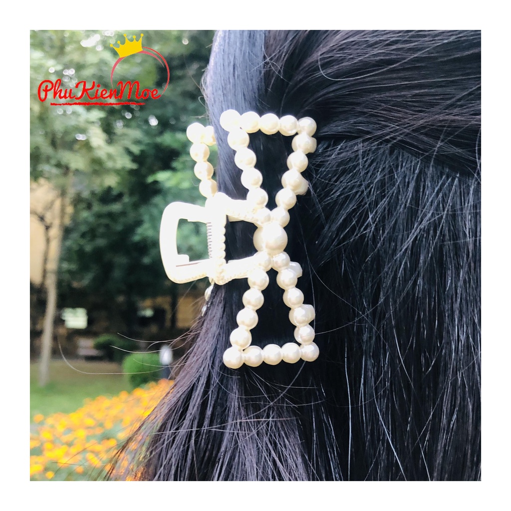 Kẹp tóc dành cho nữ hình ngọc trai nhân tạo hàng HANDMADE