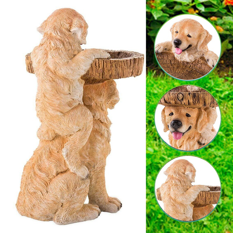 Bồn Tắm Bằng Polyresin Hình Chú Chim Nâu Dễ Thương Trang Trí Sân Vườn