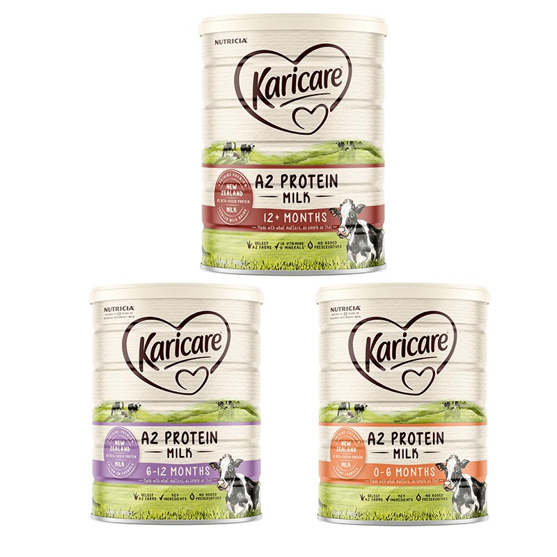 SỮA KARICARE A2 ÚC ĐỦ SỐ 1,2,3 LON 900 GRAM DATE 5/2022