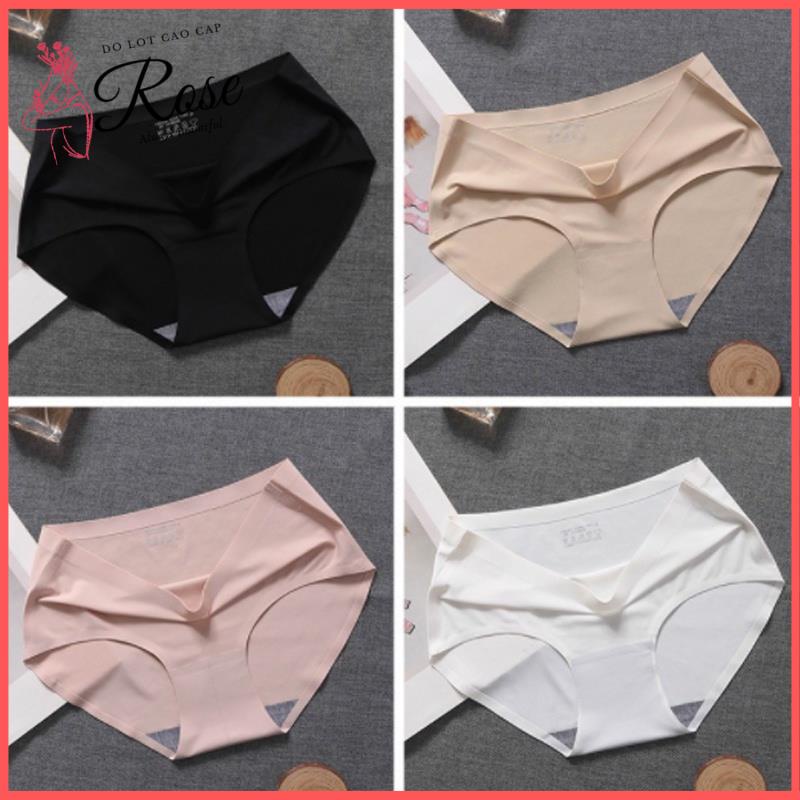 Quần Chíp Quần Lót Nữ Su Đúc Trơn Viền Gấp KHÔNG ĐƯỜNG MAY Chống Hằn Rose 880