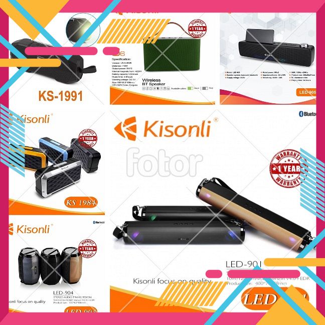 [5❤️][FREESHIP] LOA BLUETOOTH KISONLI LED-901, LED-904, 1991, Q8S, S6, 1984 CHÍNH HÃNG [HCM]